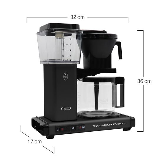 The Moccamaster KBG Select Matt Black